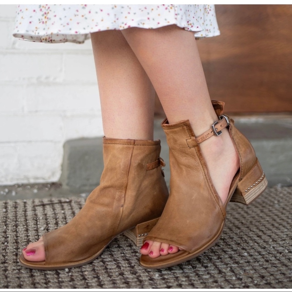 A.S.98 Morgan Leather Block Heel Sandals 37EU / 7US